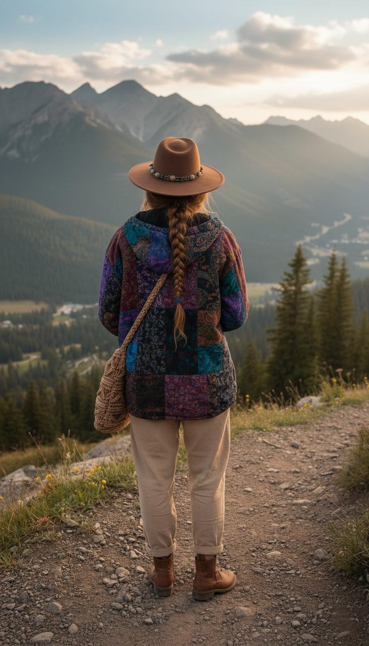 Misty Ridge -Handmade Patchwork Boho Jacket