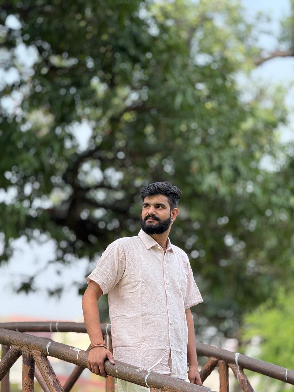 Soft Blush Pink Khadi Cotton Shirt