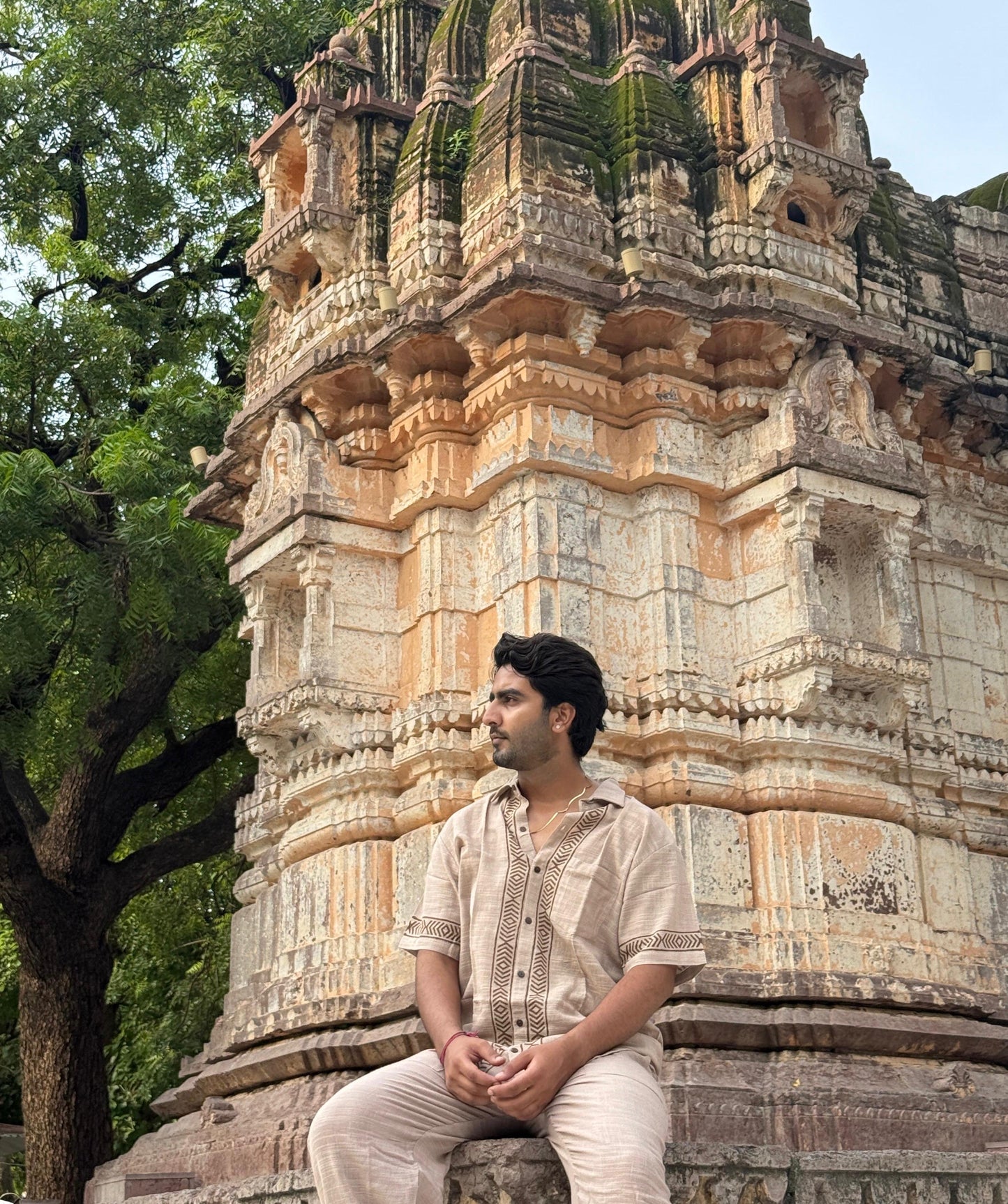 Sandstone Beige Linen Shirt