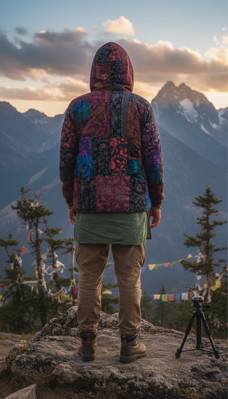 Misty Ridge -Handmade Patchwork Boho Jacket