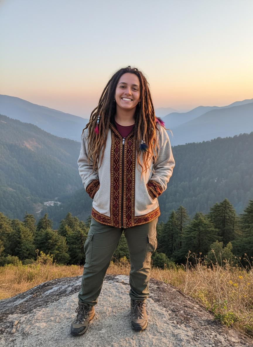 Boho Embroidered Cotton Jacket | Handmade Winter Wear | Off White