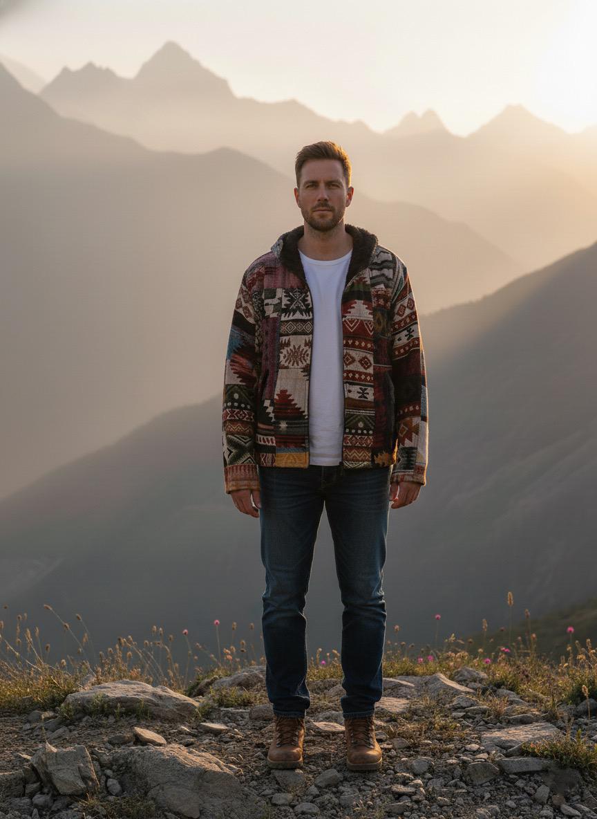 Alpine Free Spirit - Handmade Patchwork Boho Jacket