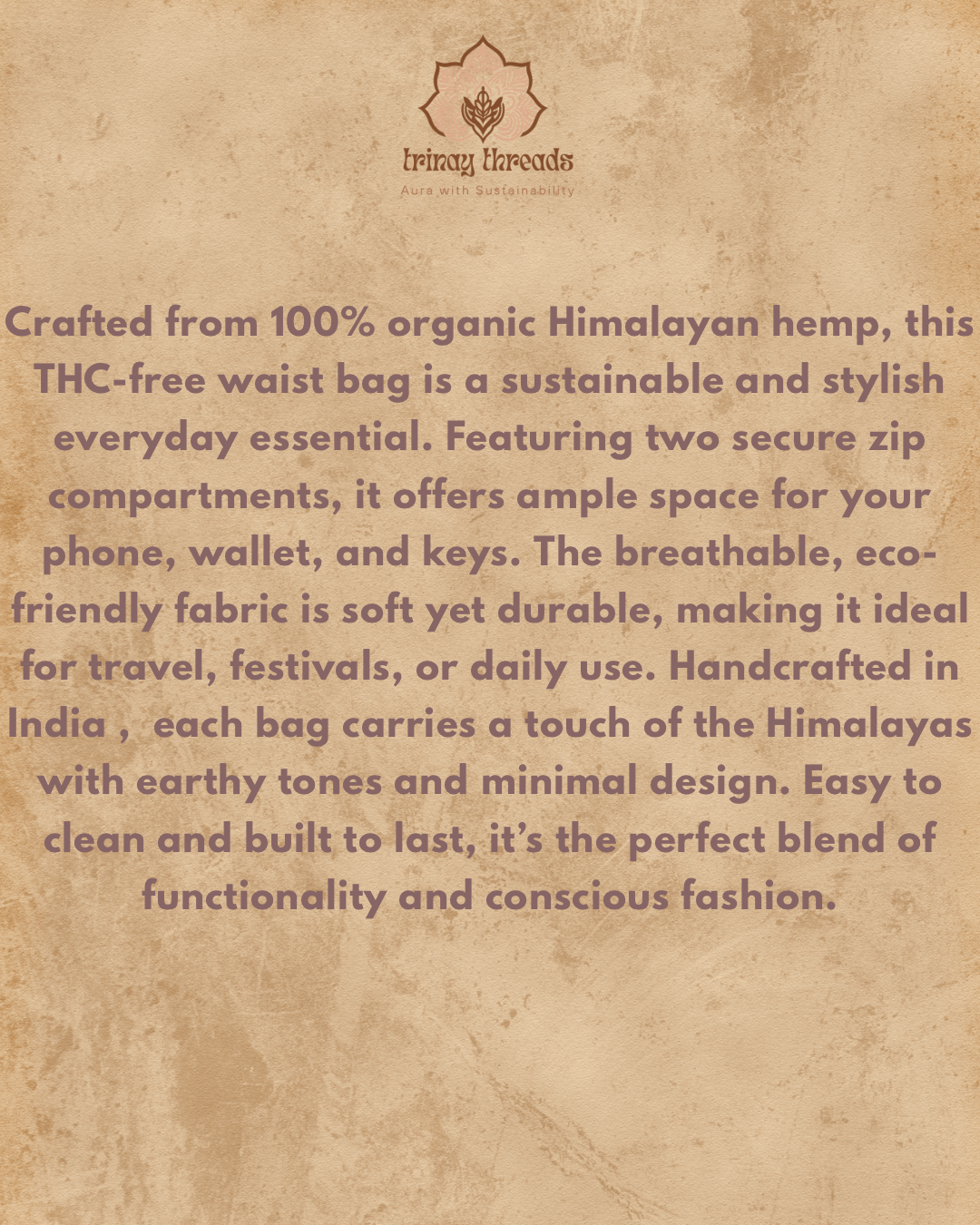 Himalayan Hemp Waist Bag