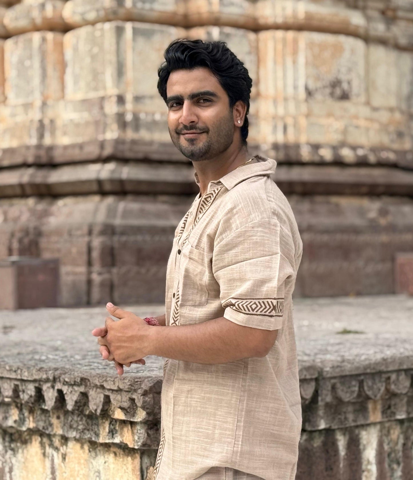 Sandstone Beige Linen Shirt