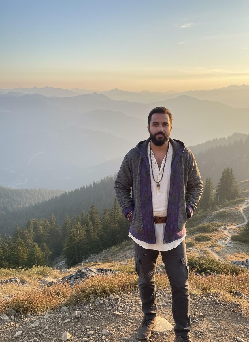 Boho Embroidered Cotton Jacket | Handmade Winter Wear | Charcoal Grey