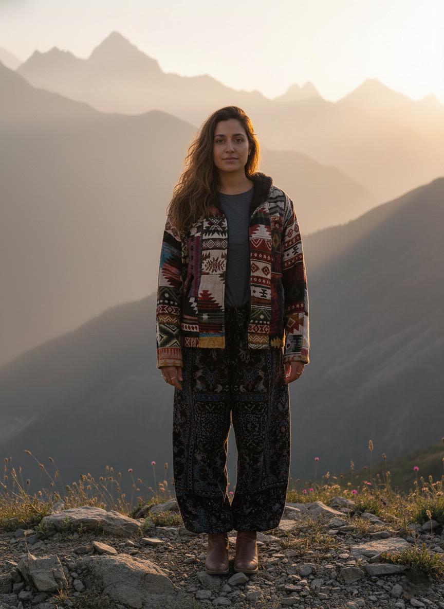 Alpine Free Spirit - Handmade Patchwork Boho Jacket