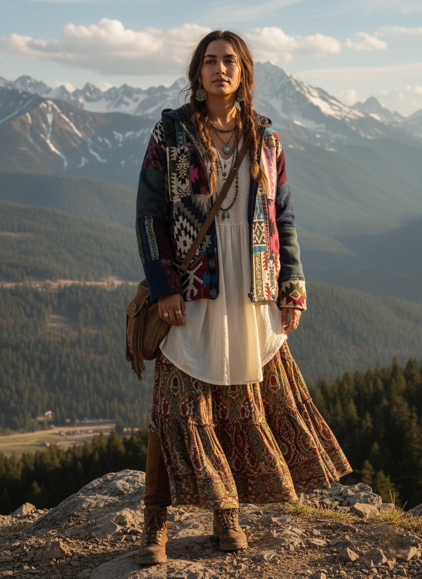 Sacred Ascent - Handmade Patchwork Boho Jacket