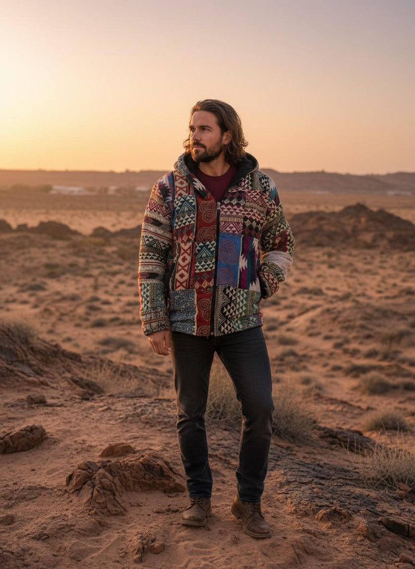 Desert Soul - Handmade Patchwork Boho Jacket