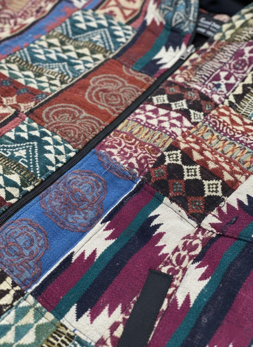 Desert Soul - Handmade Patchwork Boho Jacket - Image 2