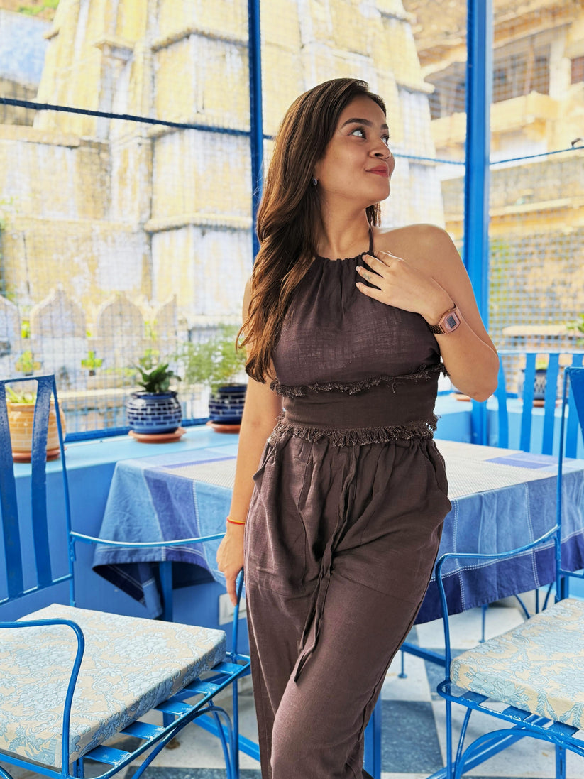 Halter Neck Top Cacao