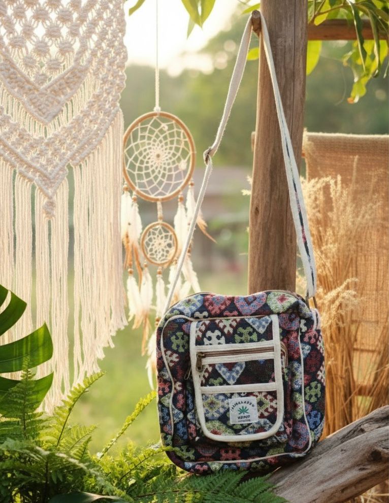 Himalayan Hemp Sling Bag - Image 2