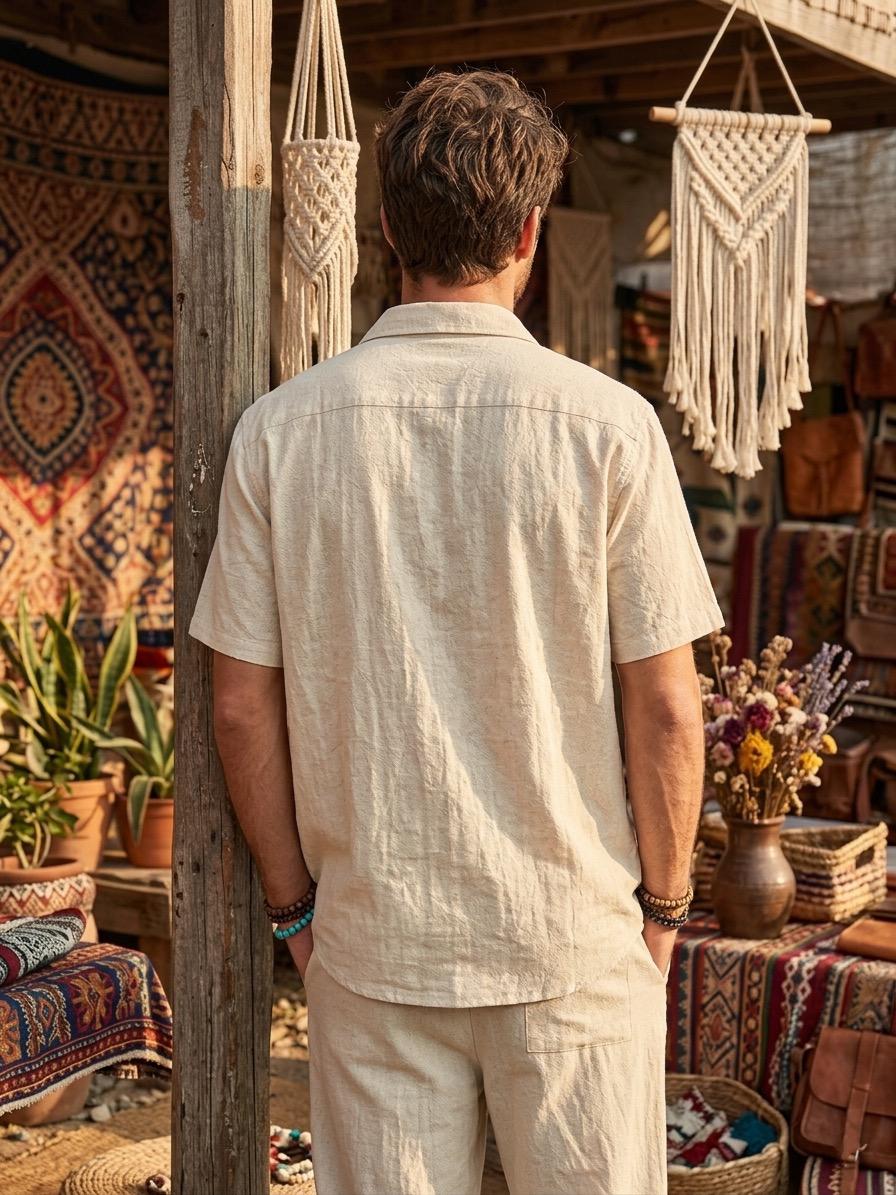 Ivory White Khadi Cotton Shirt - Image 2