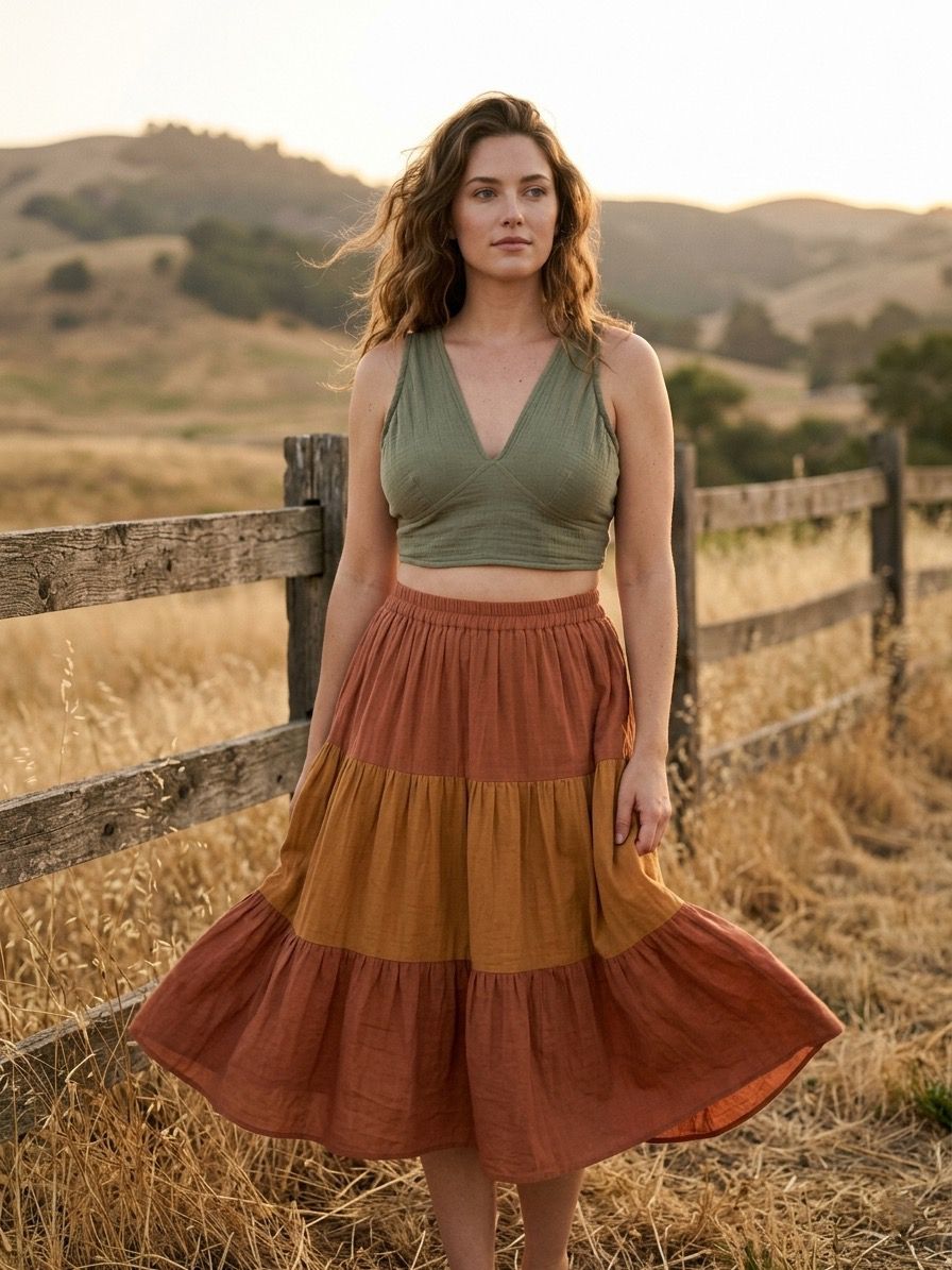 Sage Green Double Gauze Muslin Tie-Back Top | Boho Summer Top | Adjustable Back Top - Image 4